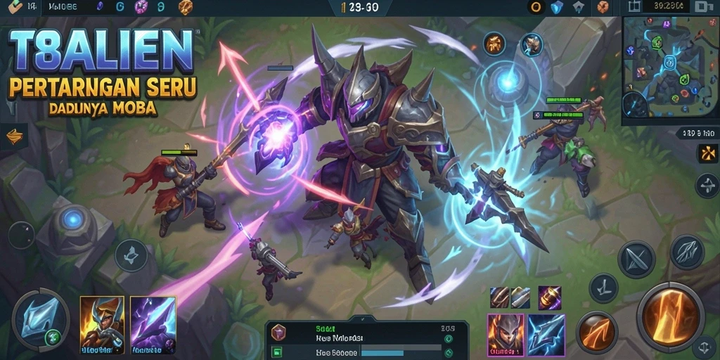 Momen seru pertempuran di arena MOBA 138ALIEN.
