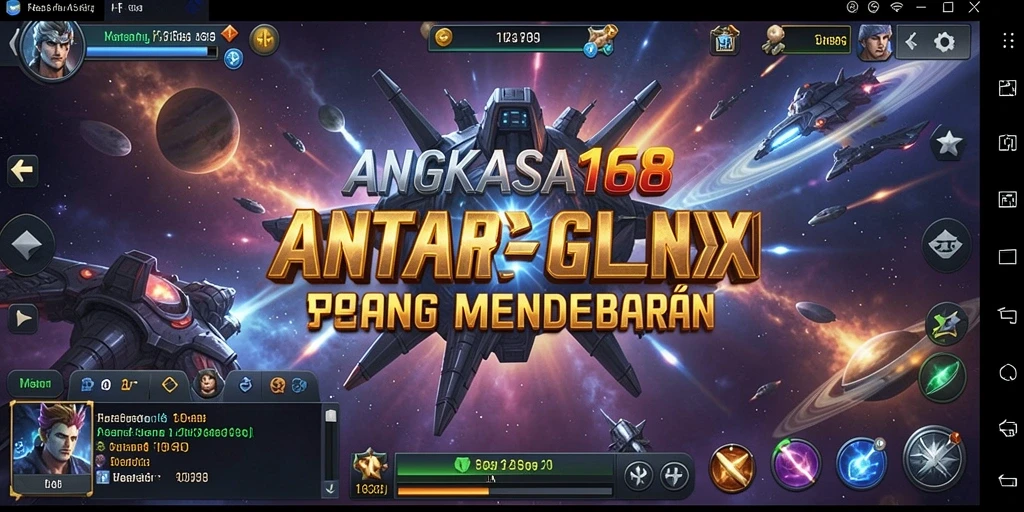 Tangkapan layar gameplay ANGKASA168 dengan aksi menembak seru.