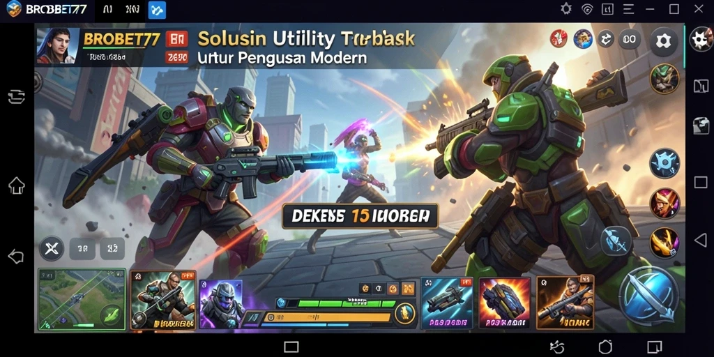 Tampilan antarmuka aplikasi BROBET77 yang intuitif dan mudah digunakan.
