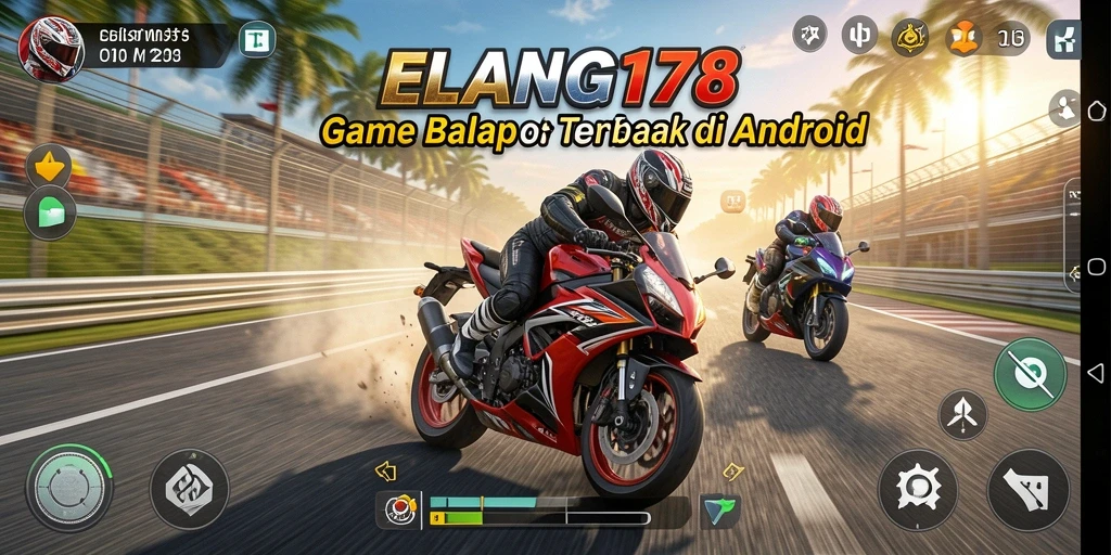 Tampilan menegangkan saat balapan motor di ELANG178.