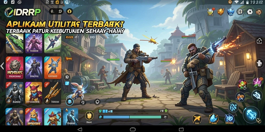 Tampilan antarmuka IDRRP yang menarik dan user-friendly.