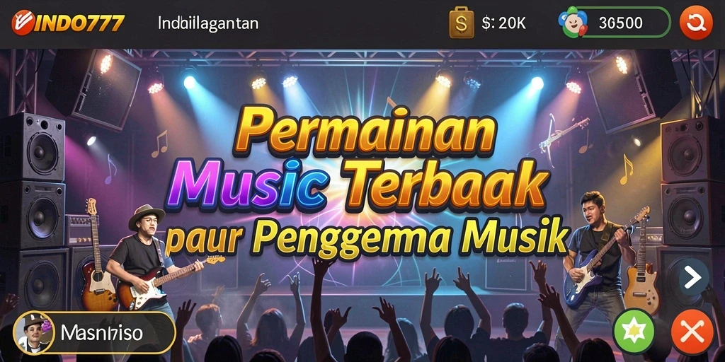 Screenshot gameplay <strong>INDO777</strong> dengan interaksi musik yang menarik.