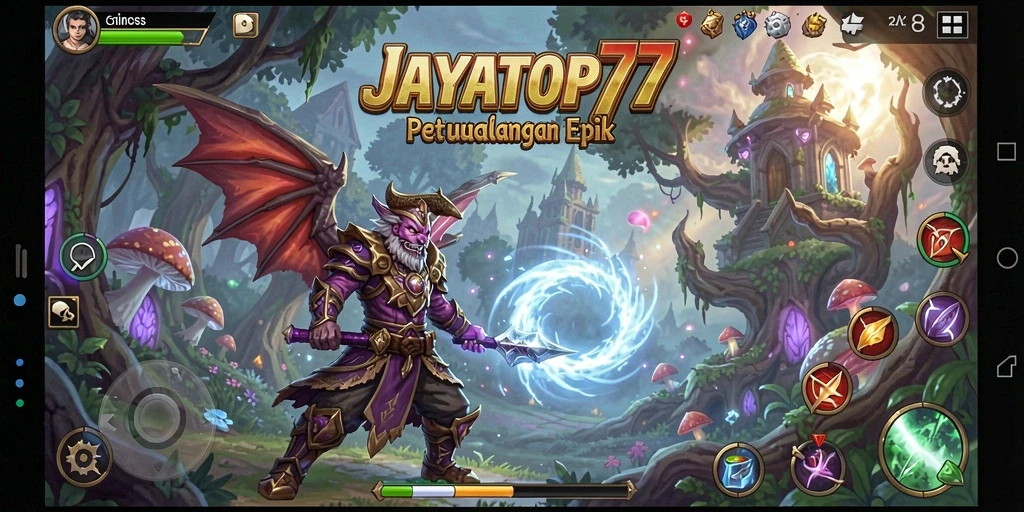 Gameplay JAYATOP77 dengan pertarungan epik dan petualangan mendebarkan.
