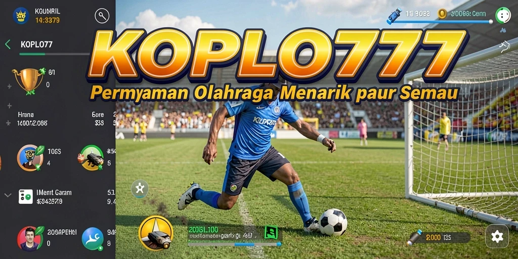 Tampilan gameplay KOPLO77 yang menarik dan dinamis dalam pertempuran olahraga.