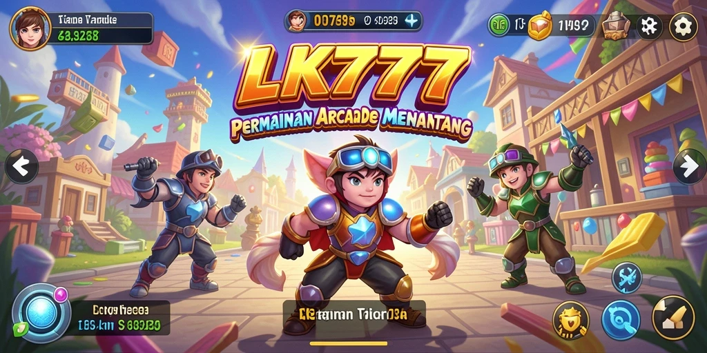 Screenshot LK777 menunjukkan gameplay Arcade yang seru dan interaktif.