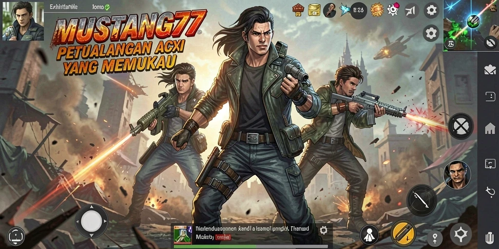 Tampilan gameplay MUSTANG77 yang seru dan menegangkan.