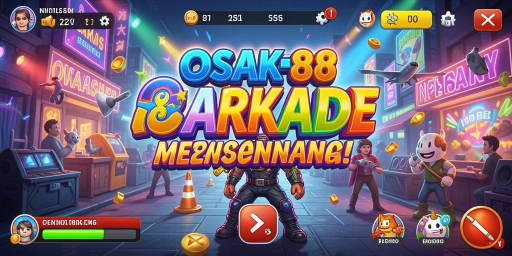 Screenshot OSAKA88 menampilkan aksi seru dalam gameplay Arcade.