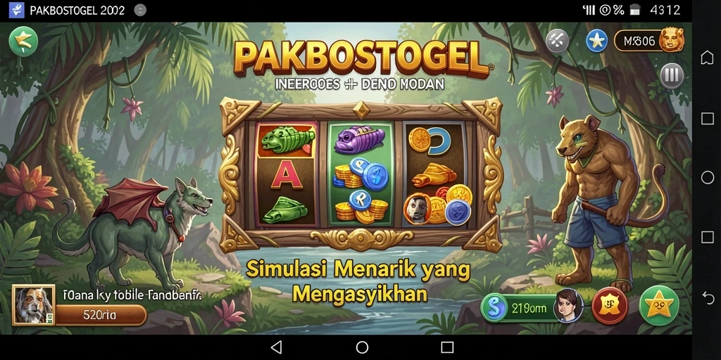 Tampilan gameplay utama PAKBOSTOGEL dalam simulasi yang mengasyikkan.