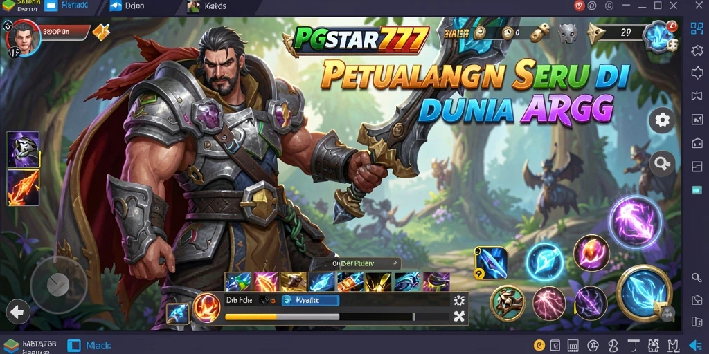 Tangkapan layar utama PGSTAR777 menampilkan aksi seru dalam gameplay ARPG.