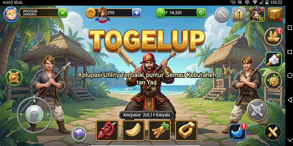 Screenshot utama TOGELUP menunjukkan kemudahan penggunaan aplikasi Utility.