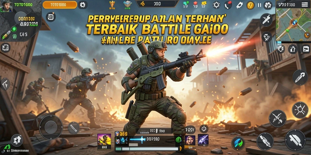 Gameplay seru di TOTO1000 dengan pertempuran Battle Royale.